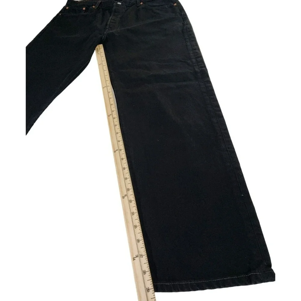 Vintage Levi's 501 Jeans Men's 40x30 (38x29) Black Denim Button Fly Y2K